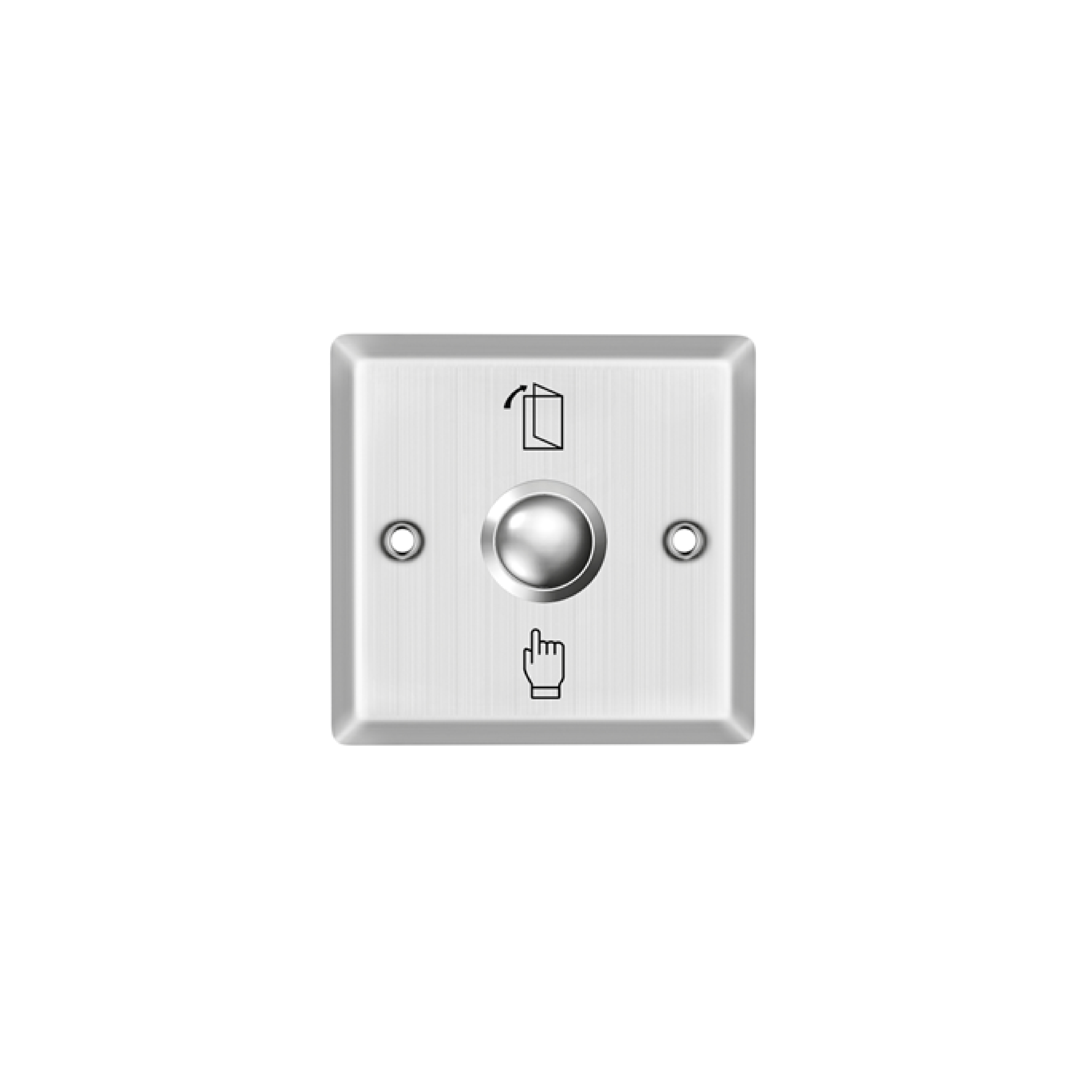Metal exit button