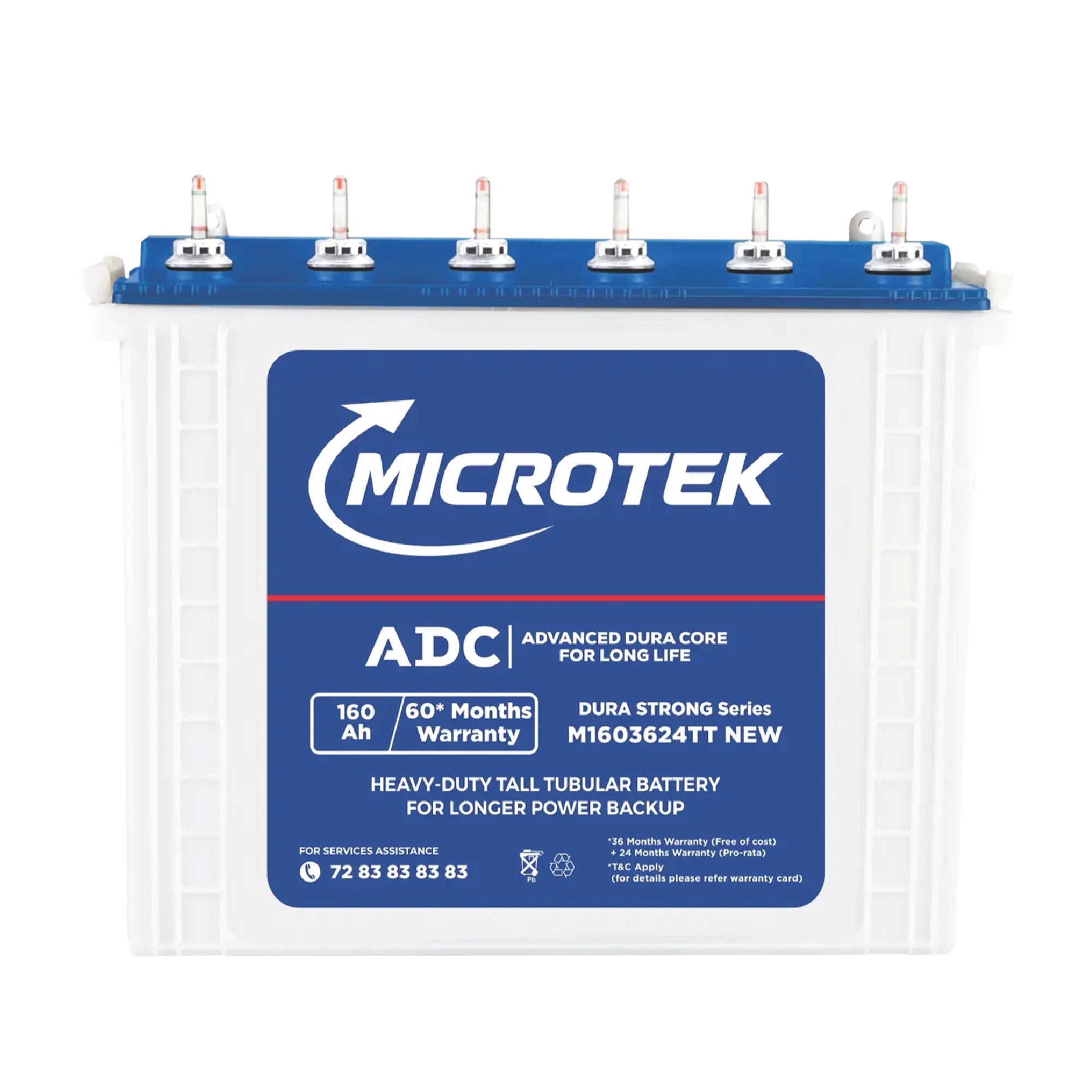 TUBULAR BATTERY - 160 AH