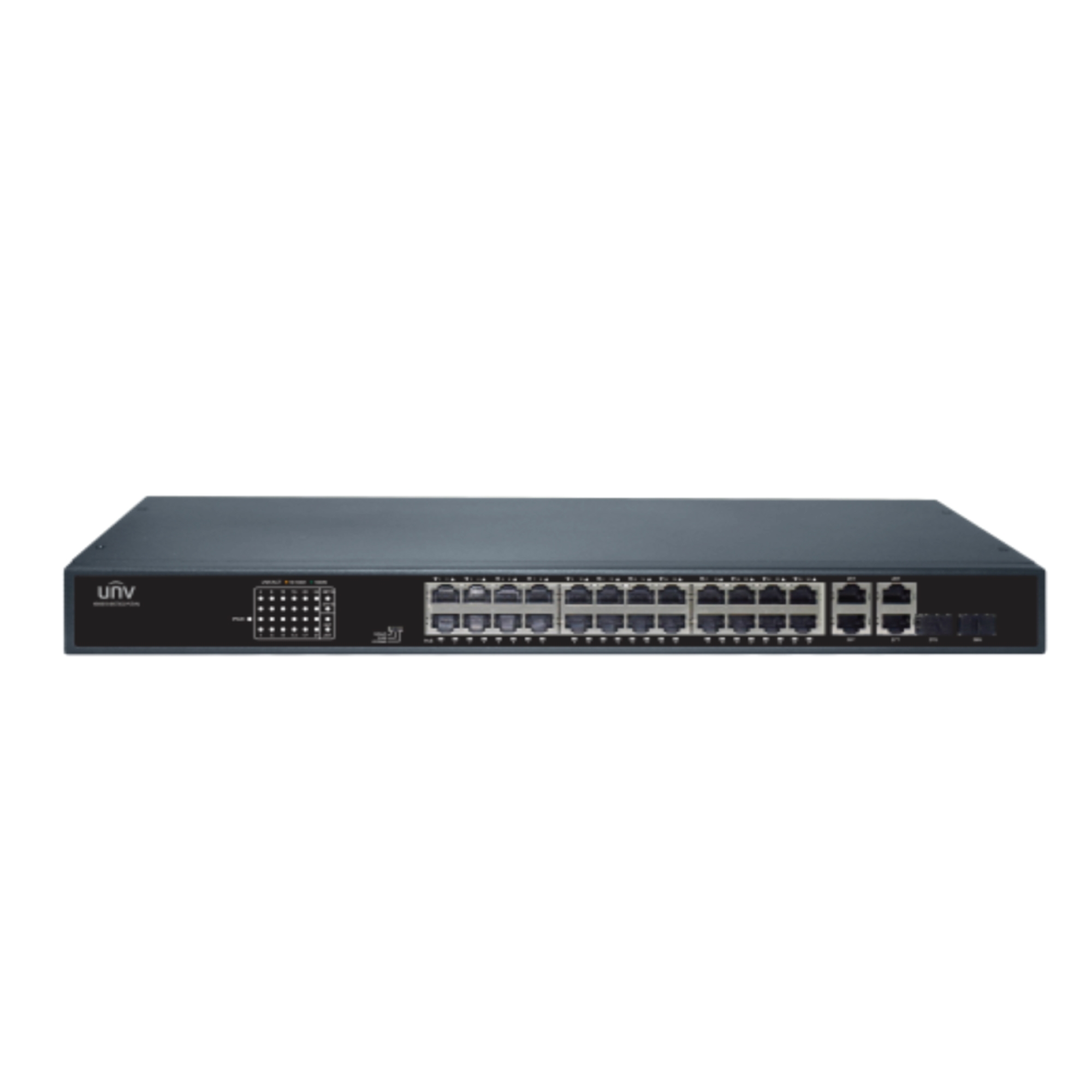 24 Port - 1U Rack Mount POE Switch NSW2010-26GT2GC-POE-IN
